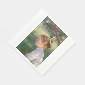 Meisje onder de Apple-boom (van Danielson-Gambogi) Servet (Hoek)