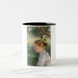 Meisje onder de Apple-boom (van Danielson-Gambogi) Tweekleurige Koffiemok