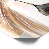 Meisje onder de val verlaat illustratie Poster (Hoek)