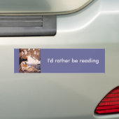  meisje onder een boom bumpersticker (Op auto)