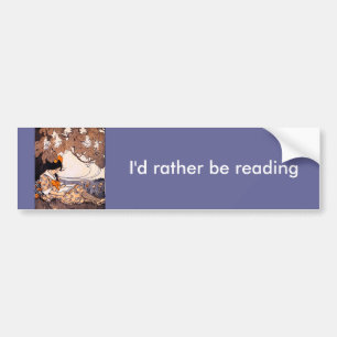 meisje onder een boom bumpersticker