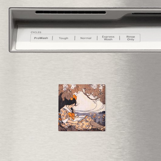  meisje onder een boom magneet (Insitu (Vaatwasser))