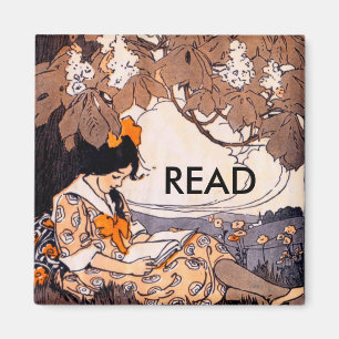  meisje onder een boom magneet