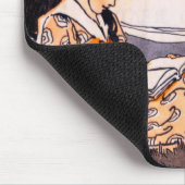  meisje onder een boom muismat (Hoek)