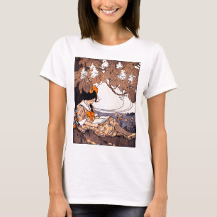 meisje onder een boom t-shirt