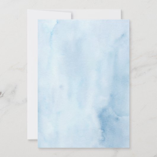 Meisje Onder het Zee Baby shower Uitnodiging (Achterkant)