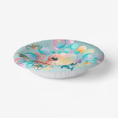 Meisje onder het Zee van de Birthday Party Papieren Kommen (Gebogen)