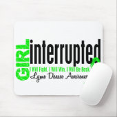 Meisje onderbroken 1 ziekte van Lyme Muismat (Met muis)