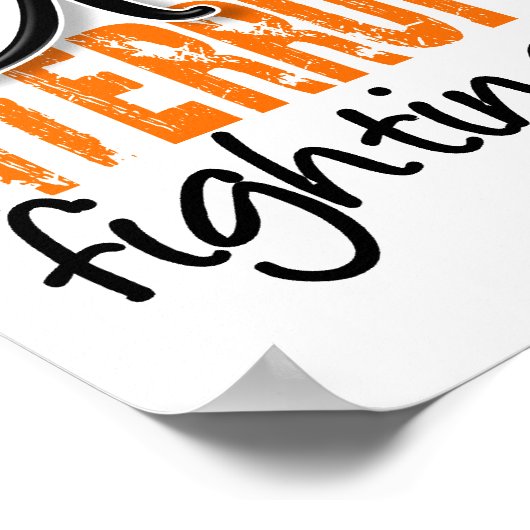 Meisje onderbroken 2 Leukemie Poster (Hoek)