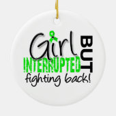 Meisje onderbroken 2 Lymziekte Keramisch Ornament (Achterkant)