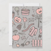 Meisje Onze kleine pompoen draaien één uitvindinge Kaart (Achterkant)