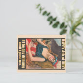meisje op 4 juli Drink Briefkaart (Staand voorkant)