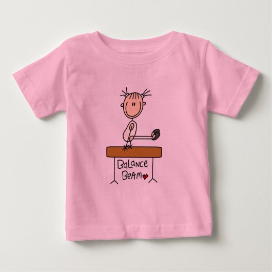 Meisje op Balans Beam Tshirts en geschenken (Voorkant)