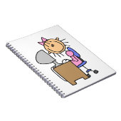 Meisje op computer notitieboek (Rechterzijde)