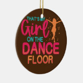 Meisje op danseres danseres danseres keramisch ornament (Rechts)