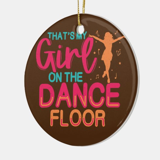 Meisje op danseres danseres danseres keramisch ornament (Links)