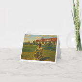  meisje op de fiets bedankkaart (Voorkant)