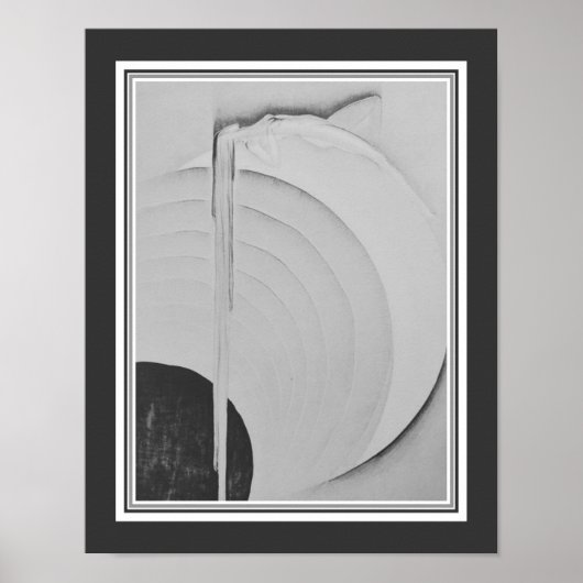 Meisje op de maan #3 Majoor Felten Art Deco Poster (Voorkant)