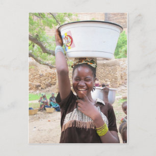 Meisje op de markt in Dogon Country, Mali Briefkaart