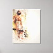 meisje op de schommel canvas afdruk (Voorkant)