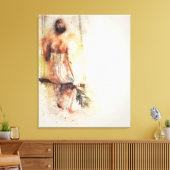 meisje op de schommel canvas afdruk (Insitu (Woonkamer))