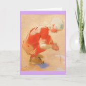 Meisje op de zand, Helene Schjerfbeck Kaart (Voorkant)