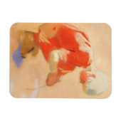 Meisje op de zand, Helene Schjerfbeck Magneet (Horizontaal)