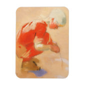 Meisje op de zand, Helene Schjerfbeck Magneet (Verticaal)