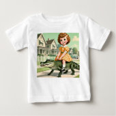  meisje op een alligator (Voorkant)