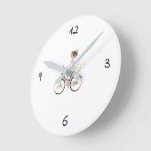 ***MEISJE OP EEN BIKE** KLOK (Hoek)