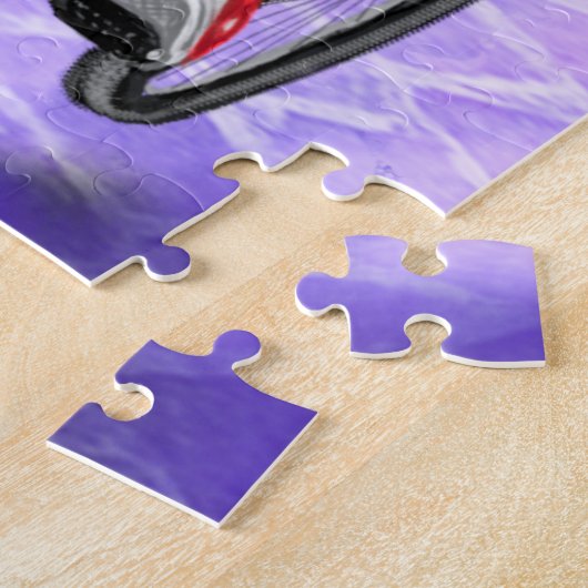 Meisje op een bike puzzle schilder legpuzzel (Zijkant)