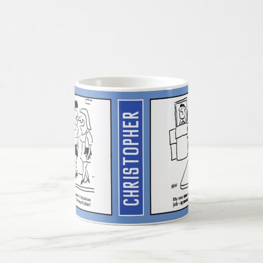 Meisje op een blinde datum Zeg boyvriend een rolle Koffiemok (Center)