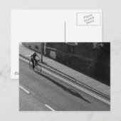 Meisje op een fiets BW Briefkaart (Voorkant / Achterkant)
