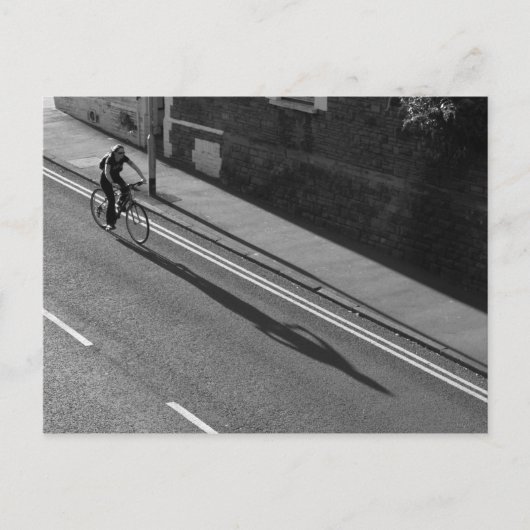 Meisje op een fiets BW Briefkaart (Voorkant)