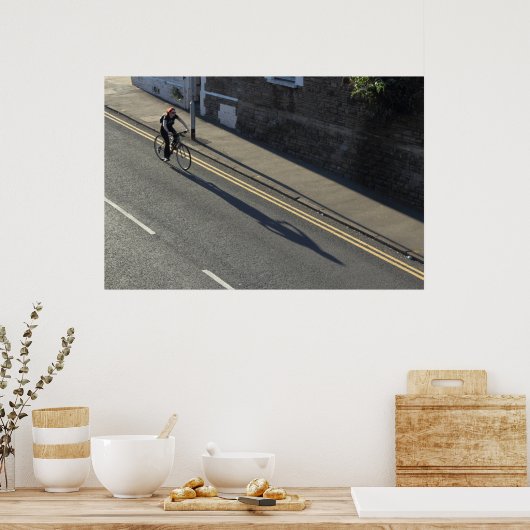 Meisje op een fiets poster (Keuken)