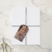 Meisje op een kiezelstrand cadeaulabel (Met Touw)