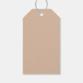 Meisje op een kiezelstrand cadeaulabel (Achterkant)