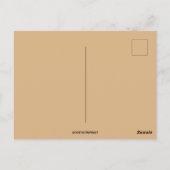 meisje op een kruk Thanksgiving Briefkaart (Achterkant)