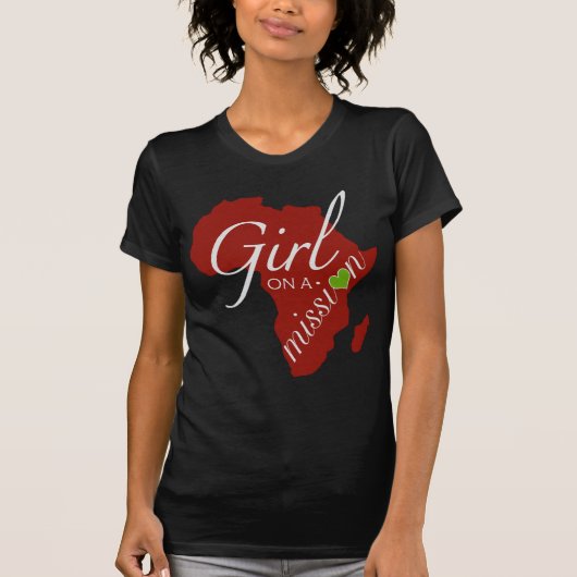 Meisje op een missie - Afrika T-shirt (Voorkant)