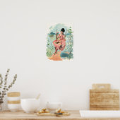 MEISJE OP EEN ONTWERPPOSTER VOOR SWIFT POSTER (Keuken)