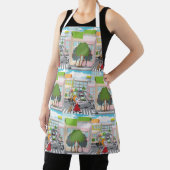 Meisje op een voetgangerskruising schort (Insitu)