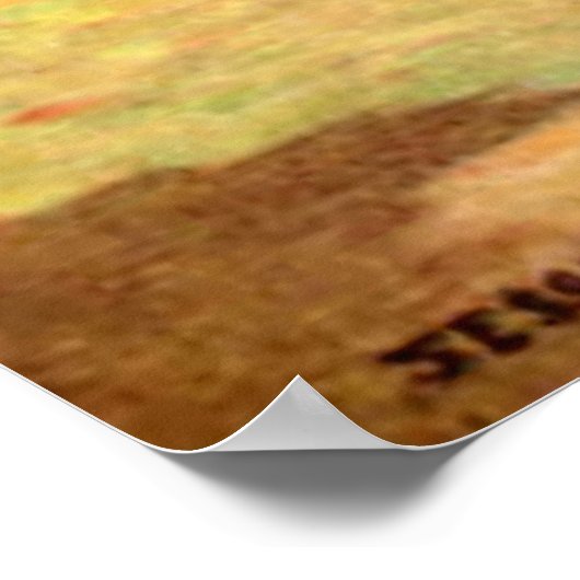 Meisje op een zingertje poster (Hoek)