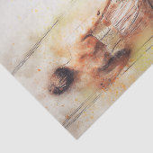 Meisje op een zingertje tissuepapier (Detail)