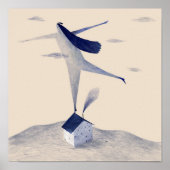 Meisje op het dak poster (Voorkant)