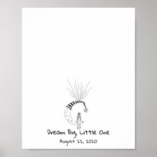 Meisje op het motorballonboek poster