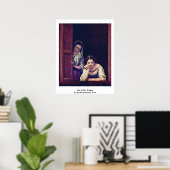 Meisje op het raam van Murillo Bartolome Perez Poster (Thuiskantoor)