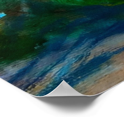 Meisje op het strand poster (Hoek)