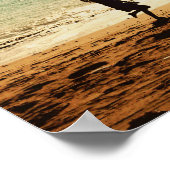 Meisje op het strand poster (Hoek)