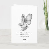 Meisje op het strand Wenskaart Kaart (Achterkant)