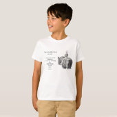 MEISJE OP HORSE: BIBLE VERSE: PENCIL T-SHIRT (Voorkant volledig)
